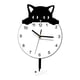thumbnail image 1 of Reloj de pared con forma de gato, decoración del hogar, regalos de cumpleaños, reloj colgante de acrílico, reloj de pared moderno, silencioso para dor, 1 of 5