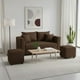 thumbnail image 1 of Living Aurelia 2 Cuerpos + 2 Pouf Tela CHOCOLATE, 1 of 2