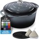 thumbnail image 1 of Olla Holandesa de Hierro Fundido Esmaltado Zulay Kitchen 7.7 L Gris, 1 of 9