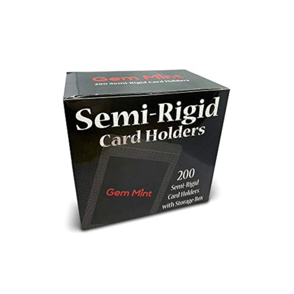 Fundas para Cartas Gem Mint 200 unidades Semi-rígidas 8.4x12.4 cm