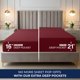thumbnail image 3 of Sábana bajera Utopia Bedding Queen Burgundy con bolsillo profundo de 21 pulgadas, 3 of 9