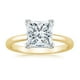 thumbnail image 1 of Anillo de Compromiso PJ Jewelry 4 Ct 18K Oro Amarillo Zafiro Blanco Princesa Mujer, 1 of 3