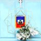 thumbnail image 5 of Bandera colgante Anley Haiti con flecos de 10 x 15 cm con ventosa, 5 of 7