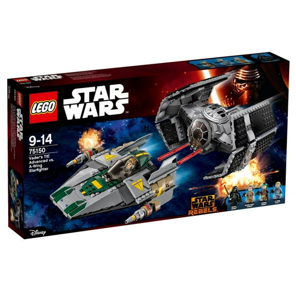 Bloques de construcción LEGO Vader's TIE Advanced contra A-Wing Starfighter 75150
