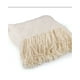 thumbnail image 3 of Mantas Decorativas para sofas camas con Flecos 127x152 cm Blanco, 3 of 4