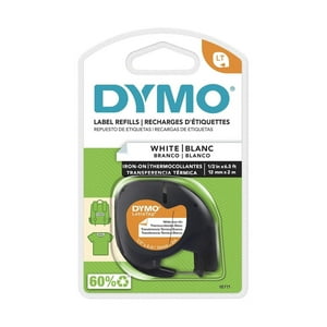Cinta Etiqueta Dymo Letra Tag Original Para Ropa 12Mmx2M