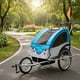 thumbnail image 2 of Carro arrastre trailer para bicicletas 2 niños BeRide Azul, 2 of 9