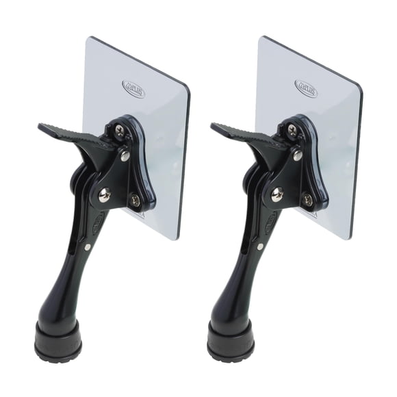 Tope de puerta CG PLUS 10 cm negro 2 piezas adhesivo