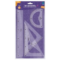 Set De Reglas Para Geometría 30 Cm Zurdos Torre