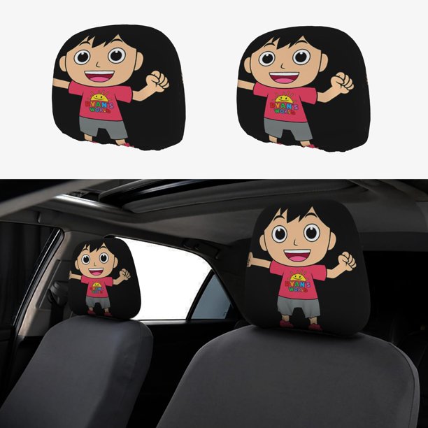 El Mundo De Ryan Funda Protectora Universal Para Reposacabezas De Coche Funda Elástica Para Reposacabezas De Asiento De Auto Funda De Tela Antipolvo Accesorios De Interior 2 Piezas
