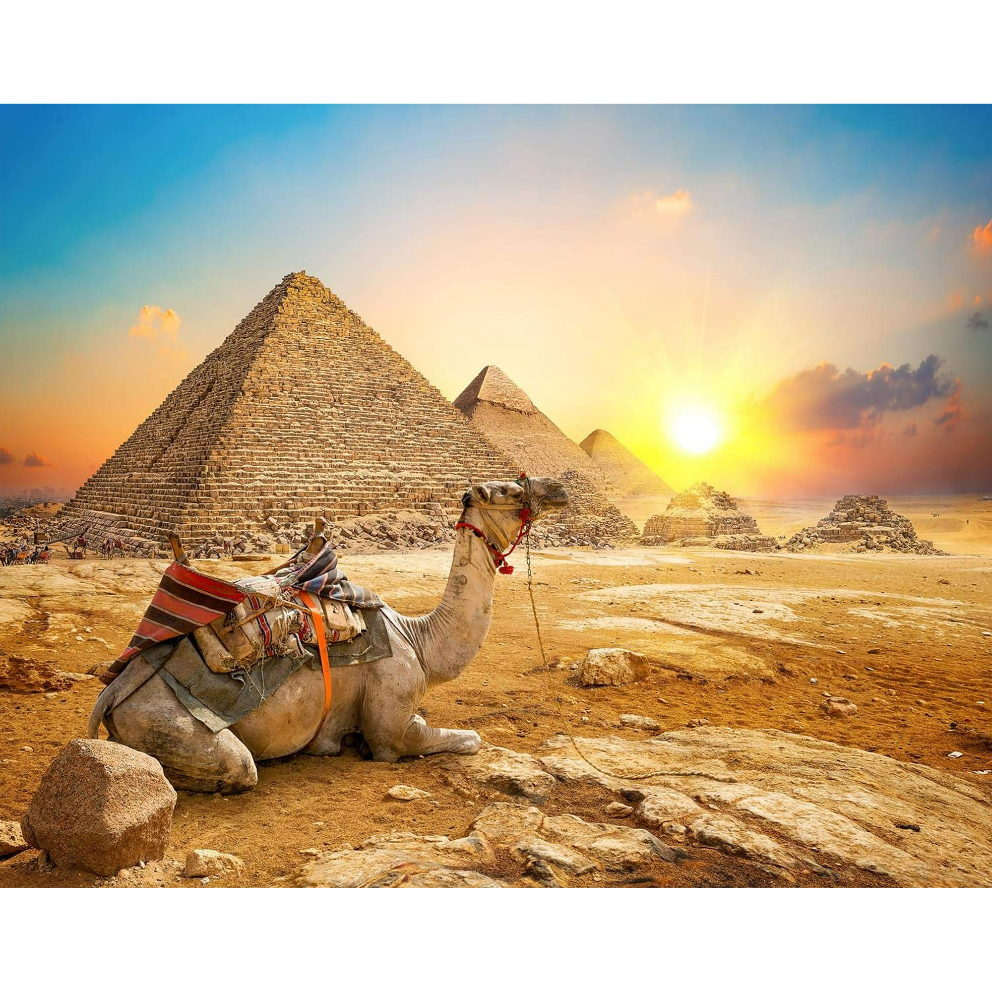 Toynk - Rompecabezas De La Pirámide Del Antiguo Egipto Con El Amanecer De Giza Para Adultos Y Niños