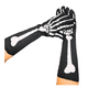 thumbnail image 2 of Mangas Con Diseño Esqueleto Negro 38 cm Largo Halloween 2025, 2 of 5