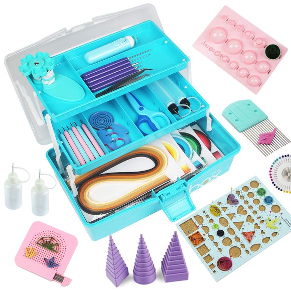 Kit de Quilling IMISNO 42 colores, herramientas para plegar papel
