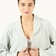 thumbnail image 5 of Bata de Mujer Mañanita Karin Gris Melange, 5 of 6