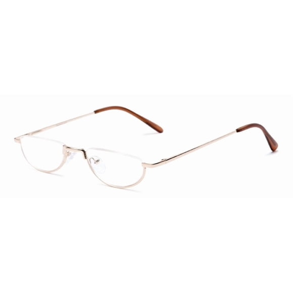 Lentes de Lectura Unisex The Lynwood Semi Montura Media Luna 3.00 Dorado