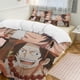 thumbnail image 1 of Funda nórdica PortgasD e Bed, divertida funda de cama de dibujos animados de anime, ligera, 3 piezas, edredón, fundas, 1 of 3