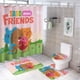 thumbnail image 1 of Set de Cortina de Ducha y Alfombras Desmarcar Sago Mini Friends 4 Piezas, 1 of 6