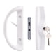 thumbnail image 1 of Juego De Manillas Corredizas Para Puertas De Patio Con Cerradura Con Llave Color Blanco, 1 of 7