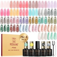 Set De Esmaltes De Uñas En Gel Rosalind, 30 Unidades, Jelly Cat Eye Pearl