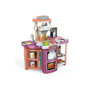 Genérico - Juguete Set Maleta Cocina 49 Piezas 2 En 1 Infantil Rosa