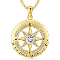 Collar Heshpaws Compass Necklace Mujer