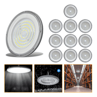 Genérico - 10 Foco Plafon 400W Ip65 Industrial Techo Campana Luz Fría