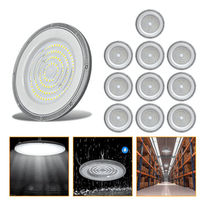 Genérico - 10 Foco Plafon 400W Ip65 Industrial Techo Campana Luz Fría