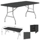 thumbnail image 1 of Mesa Plegable Camping Maleta Portatil 152 X 74 Cm Multiuso Negra, 1 of 2