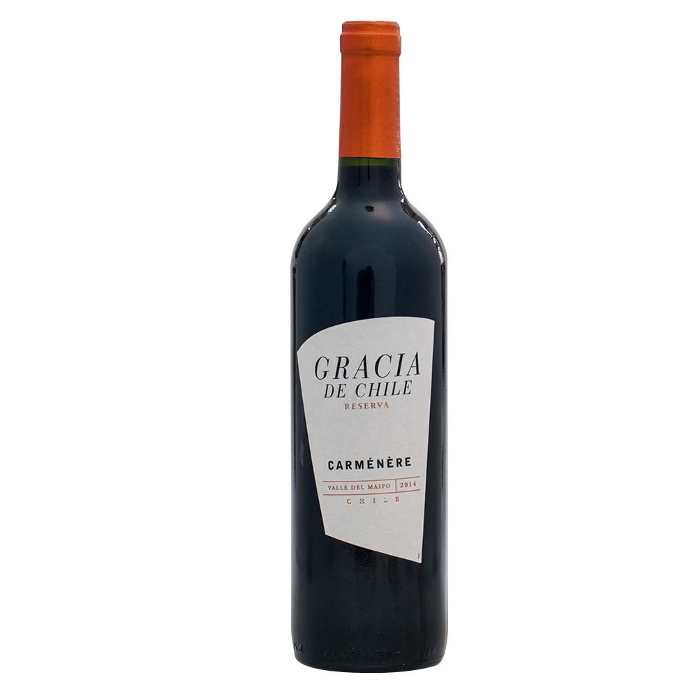 Vino Tinto Reserva Carmenere Botella 750 cc Gracia