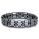 thumbnail image 1 of Magnetic Hematite Bracelet, Adjustable Design Magnetic Bracelet Reduce Puffiness Help Calm Down Blood Circulation Better Sleep, Fit For Most People, 1 of 2