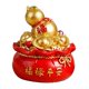 thumbnail image 2 of Lucky Money Bag Estatuilla De Feng Shui Chino Tradicional Atrract Cake Dress Up Calabaza, 2 of 5