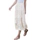 thumbnail image 4 of INSPIRE CHIC Falda Maxi Flowy para Mujer Verano Elástica de Cintura Alta Casual A-Line Faldas Largas S Beige, 4 of 6