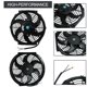 thumbnail image 4 of Ventilador BLACKHORSE-RACING 25 cm 12 V 80 W Delgado Negro, 4 of 9