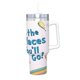 thumbnail image 2 of ¡Oh, los Lugares a los que Irás! Vaso aislado de acero inoxidable con asa, diseño temático, regalo para familia, amigos y fans; incluye pajita y encaja en el portavasos estándar, 40 oz, 2 of 6