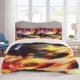 thumbnail image 1 of Demon Slayer Bedding Sets Cartoon Duvet Cover Lightweight 3 Piece Bet Sets for Kids Boys Girls, 1 of 5