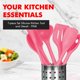 thumbnail image 2 of Espátula de Cocina Chef Craft 7 piezas Rosa sin BPA, resistente a 450 °F, 2 of 7