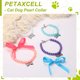 thumbnail image 5 of Collar de Perlas para Gato y Perro Uxcell, Forma de Lazo Pequeño con Diamantes de Imitación, Collar de Gato Lindo Ajustable (L, Rosa Claro), para Accesorios de Joyería para Mascotas, 5 of 7