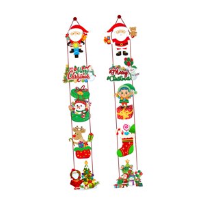 Magideal - Pancartas Navideñas Para Puertas, Colgante Con Placa Para Puerta Delantera, Pancarta Colgante Para Puertas Navideñas, Para Tienda De Porche De Granja Estilo C