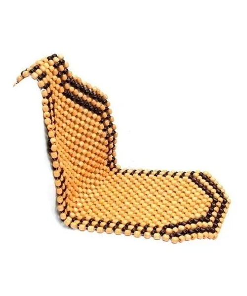 Genérico - Cubre Asiento Respaldo Bolas Madera Bambú Verano