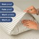 thumbnail image 5 of Juego de sábanas CGK Unlimited King Size Beige Stripes 2, 5 of 7
