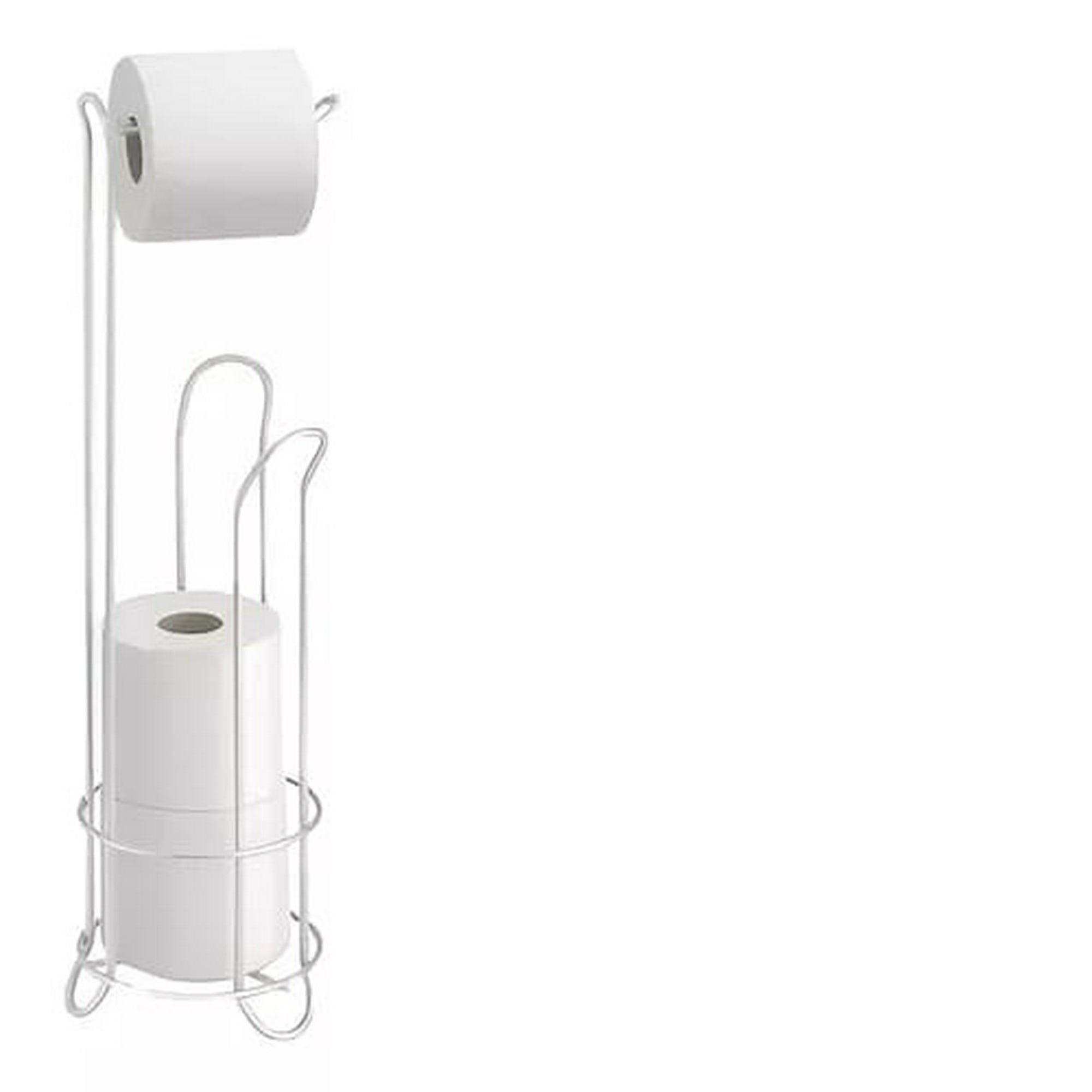 Genérico - Soporte De Papel Higiénico Confort Pedestal Organizador Baño Blanco