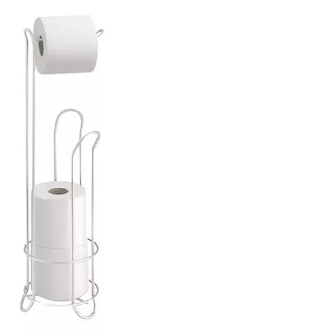 Genérico - Soporte De Papel Higiénico Confort Pedestal Organizador Baño Blanco
