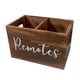 thumbnail image 4 of Soporte Para Control Remoto, Organizador De Lápices Para Encimera De Dormitorio, Color Marrón, 4 of 5