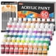 thumbnail image 1 of Set De Pintura Acrílica 60 Colores 60 Ml Con Pinceles 12 Unidades, 1 of 9