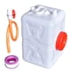 thumbnail image 2 of Contenedor de agua para acampar Almacenamiento de agua de emergencia portátil con anillo de tracción Grado alimenticio engrosado para barbacoa Jardín blanco 30 gatos, 2 of 5