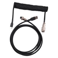 Magideal - Cable Usb De 3M Que Carga 2 En De Conector De Metal Puerto De Línea De Datos A Usb Para , Negro