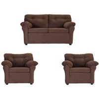 Muebles América - Living América 211 Tela Chocolate