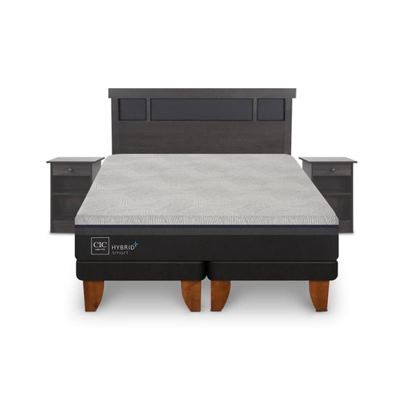 Cama Europea Hybrid Plus Smart King Base Dividida