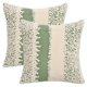 thumbnail image 1 of REGALWOVEN Paquete de 2 Fundas de Almohada Decorativas de Peluche Boho Suaves y Acogedoras para Sofá Dormitorio Coche Verde 18" x 18", 1 of 7