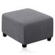 thumbnail image 1 of Funda otomana cuadrada grande, elástica, para reposapiés y taburete, protectores de muebles, 1 of 7